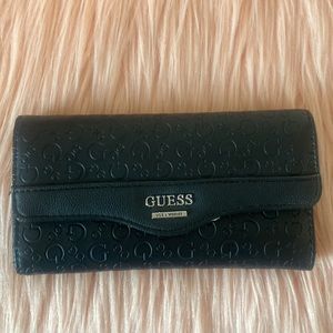 Guess Los Angeles matte black wallet